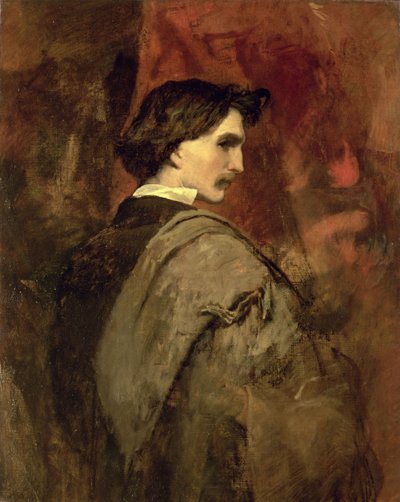 Auto-retrato, c.1860 de Anselm Feuerbach